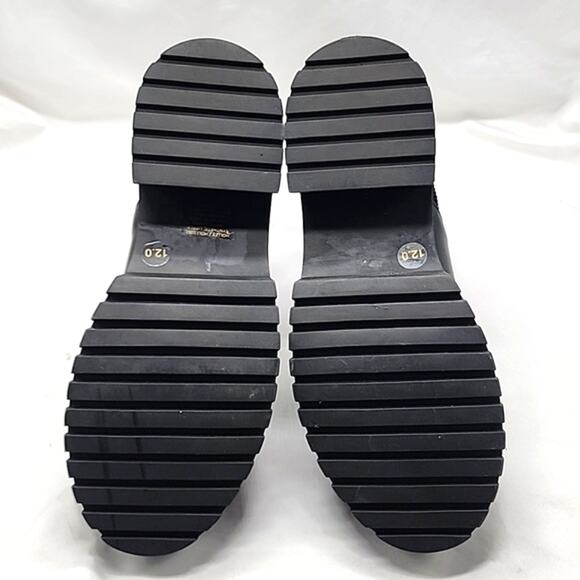 🚨NEW🚨STEVE MADDEN🚨 HOLLEY BLACK ANKLE CHUNKY CHELSEA BOOT LADIES 12 NWOB - Picture 13 of 16
